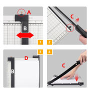 Máquina De Corte De Papel A4 Trimmer De Metal Resistente Para Papel Y Fotos Uso Doméstico Y Oficina Trimmer De Papel A4 - details 12