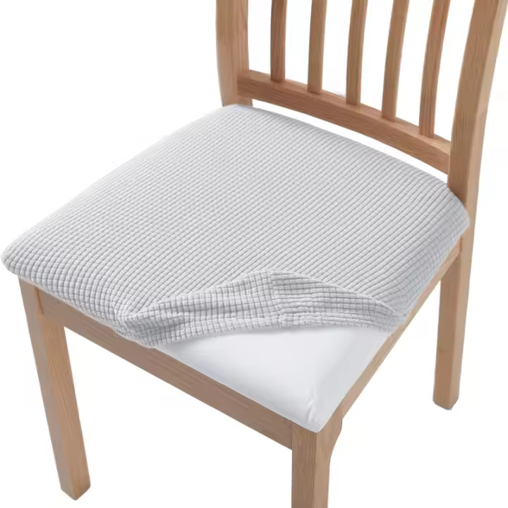 Cubiertas De Asiento De Silla Elásticas Y Lavables Protección De Tapicería Para Sala De Comedor Modernas Y Elegantes - 1