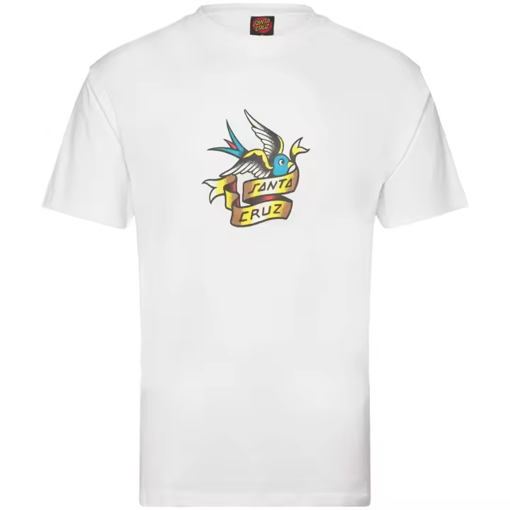 Camiseta de Manga Corta Santa Cruz Sommer Sparrow Front para hombre en color blanco - 1
