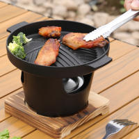 Estufa De Alcohol Japonesa Portátil Para Barbacoa Mini Estufa De Barbacoa Hibachi Para Camping Y Picnic Material De Aluminio Color Como En La Imagen - details 11