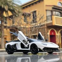 Lamborghini Aventador SVJ 63 Coche De Carreras De Aleación 1:24 Con Sonido Y Luz Modelo De Metal Juguete Para Niños Colección - details 0