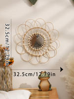Espejo Decorativo Tejido a Mano Arte De Pared Espejo Para Decoración De Habitaciones Estilo Aestético Para Dormitorio Sala De Estar Regalo - details 1