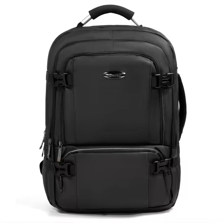 DreamTravel Mochila de Senderismo 30L - Gran Capacidad con Múltiples Compartimentos | Organización Práctica para Ropa, Equipo y Accesorios | Diseño Sencillo y Resistente para Trekking/Excursiones (Azul/Negro/Gris) - 1