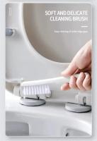 Cepillo De Baño Colgante Para Limpieza Del Inodoro Con Mango Largo Y Soporte De Silicona a Prueba De Agua Y Secado Rápido Cerdas Suaves Accesorios De Baño - details 8