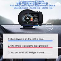 Nuevo A501 Auto Meter Car HUD Turbo Gauge Display OBD2 Digital Smart Odometer Seguridad Alarmas Agua Y Aceite Temperatura RPM - details 8