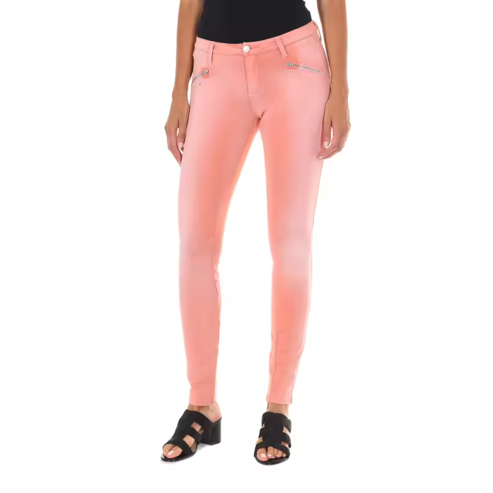 MET-Pantalon largo de felpa efecto gastado y rasgado 10DBF0772-J100 para Mujer - 1