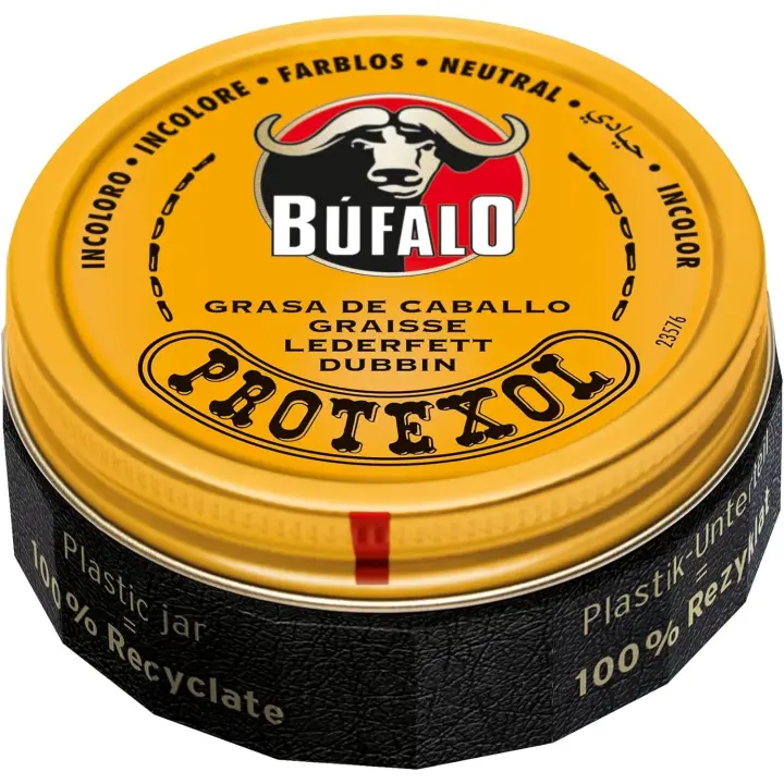 Bufalo Protexol Grasa de Caballo Búfalo - Cuidado del Cuero Incoloro 75ml - Protección Duradera - 1