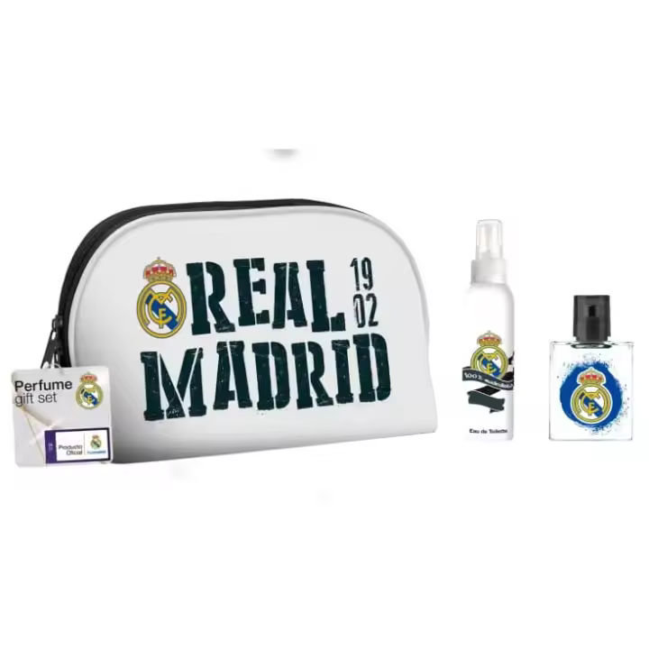 Set Real Madrid Colonia Corporal 50ml (2 Piezas) + Neceser - Perfume Oficial y Práctico     【ROUA】 - 1