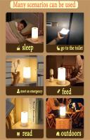Lámpara Nocturna Portátil Recargable USB Con Tres Colores Ajustables Pequeña Para Mesa De Noche En Habitación Infantil Y Dormitorio - details 9