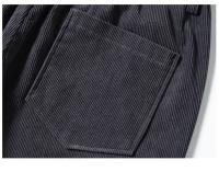 Pantalones Casuales De Corduroy Para Hombre Cintura Elástica Estilo Clásico Moda Comoda Talla Recta Negro Gris Caqui Primavera Otoño - details 25