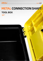 Estuche De Herramientas AIRAJ De 12 Pulgadas Caja Rígida De Plástico Profesional Organizador De Garage Multifuncional Para Eléctricos Almacenamiento De Herramientas Color Amarillo Negro - details 7