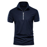 Polo de talla europea para hombre, camiseta informal de manga corta con solapa de verano, Top de Color sólido de talla europea para hombre - details 2