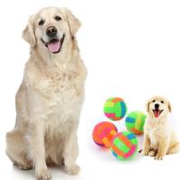 Juguetes Interactivos Para Perros Pequeños Bola Luminosa Elástica Colorida Entrenamiento Tiro Juguete Para Mascotas - details 0