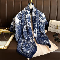 Bufanda De Primavera Para Mujer Diseño De Lujo Poliéster Suave Chal Suave Playa 90x90cm Fashion Accessory Decorativo - details 0