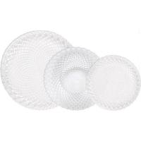 ARISE SHOP-VAJILLA COMPLETA DE 18 PIEZAS DE VIDRIO DIAMOND LA MEDITERRÁNEA,Juego de Vajilla completa de 18 piezas de vidrio con diseño en relieve - details 2