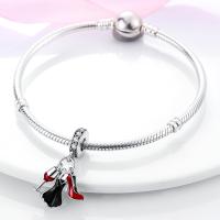 Perlas De Perfume Para Mujer Plata Esmaltada Colgante De Zapatos Altos Y Lápiz Labial Para Pulsera DIY Joyería - details 19