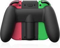 Mando Switch, L/R Mandos Inalámbrico para Switch/OLED/Lite with Dual Vibración/Giroscopio de 6 ejes/Despertador/Captura de Pantalla, with Soporte de Carga Desmontable - details 1