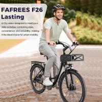Bicicleta eléctrica de larga duración Fafrees F26, motor de 250 W, batería de 36 V 20,3 Ah, neumáticos de 26 x 1,95 pulgadas, velocidad máxima de 25 km/h, alcance de 140 km, SHIMANO de 7 velocidades, frenos de disco mecánicos, pantalla LCD de 2,3 pulgadas - details 0