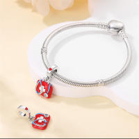 Encantos De Bolas De Plata 925 Para Joyería DIY Serie De Ocupaciones Doctor Artista Musician Enfermera Compatible Con Qikaola Pulseras - details 12