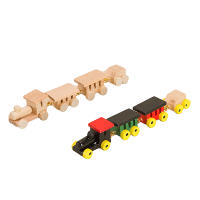 Decoración De Navidad Para Casa De Muñecas 1:12 Vagón De Tren De Madera Colorido DIY Accesorios Para Casa De Muñecas Modelo De Hogar - details 3