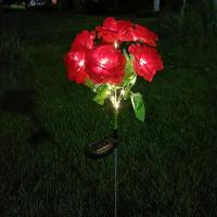 1 Rama De Rosas Solares De 7 Cabezas Luz De Jardín LED Para Decoración De Ambiente Insertada En El Suelo Para Camino Patio Jardín - details 4