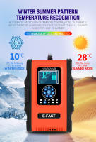 Cargador De Batería Automático Inteligente 12V 24V 12A 7-etapas Para Coche GEL WET AGM Lithium LiFePO4 LiPo EAFC - details 6