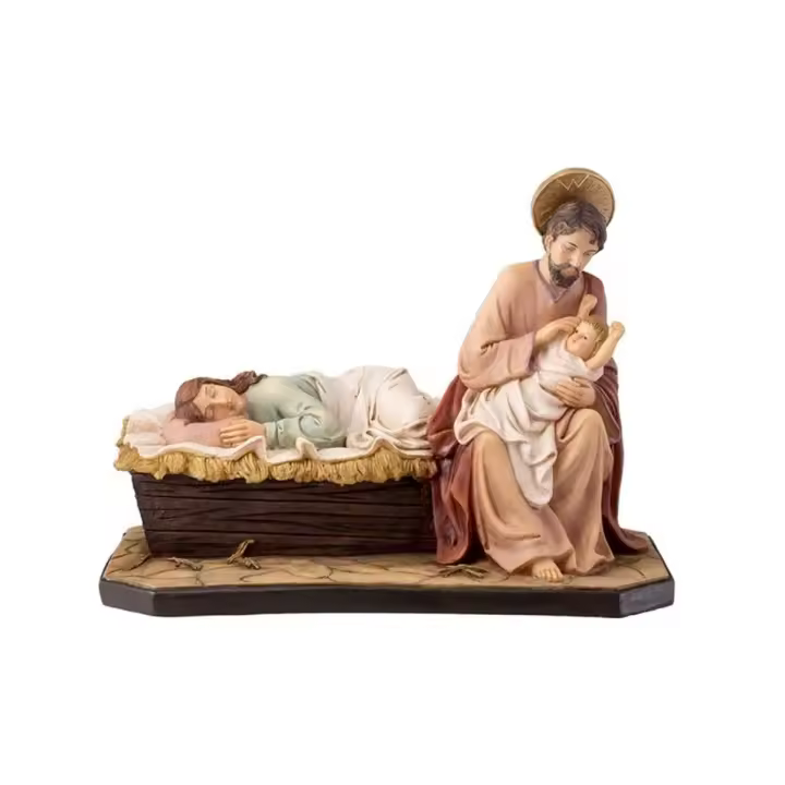 Misterio Nacimiento Sagrada Familia Virgen Dormida 22 Cm - Accesorios Decorativos - 1