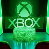Lámpara De Noche 3D LED Para Habitación De Juegos XBOX Iluminación De Escritorio Decoración Para Gamers Regalos Para Niños Forma De Logo De Mesa - details 5