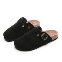Sandalias Retro Conciertas Para Mujer Mules Modernas Con Hebilla Zapatos Planos Para Otoño E Invierno Talla True Fit Material PU - details 22