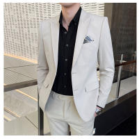 Traje De Boda Para Hombre 2025 Moda Elegante Conjunto De Dos Piezas Ajustado M-4XL Pantalones De Banquete Todo En Uno - details 11