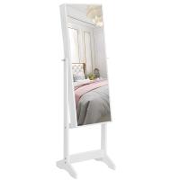 Armario Joyero con Espejo y Cierre de Seguridad - Montaje Sencillo, Ideal para Regalo, Disponible en Blanco o Marrón con Forro Negro - details 0