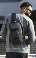 BANGE Bolso Transversal Antirrobo Para Hombres Bolsa De Hombro Mensajero Impermeable Bolsa De Pecho Para Viajes Cortos - details 5