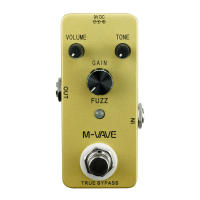M-VAVE FUZZ Pedal De Efecto De Guitarra Vintage Fuzz Caja De Aleación De Zinc Puerta De Sílex Verdadera Bypass Accesorios De Guitarra Partes De Guitarra - details 6