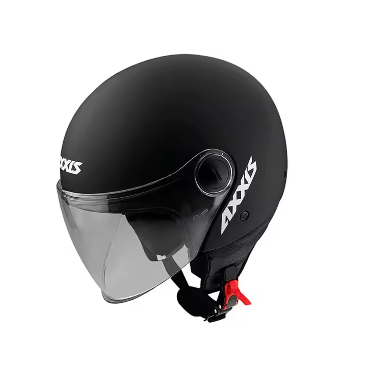 Axxis Casco Jet Square S Negro Adulto - 1