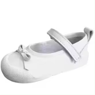 Mercedita respetuosa barefoot primeros pasos bebé Blanditos By Crios Athenea Blanco24.Suela de 3,5 mm, cero drop, muy flexible y antideslizante. Cuentan con una puntera ancha que permite el libre movimiento de los dedos, reforzada para evitar el desgaste - 1