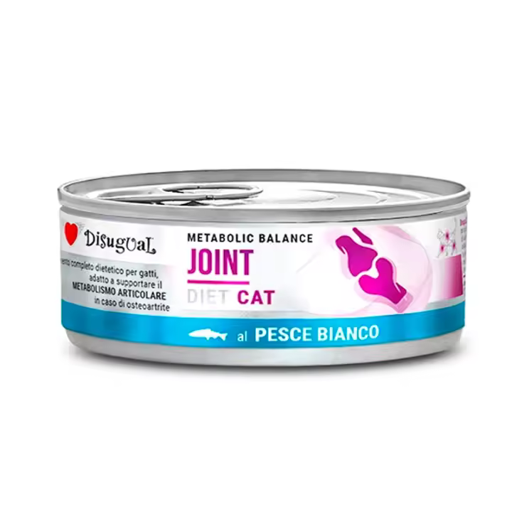 Disugual Diet Cat Joint Latas para Gatos con Pescado Blanco - 12 unidades x 85 gr - 1