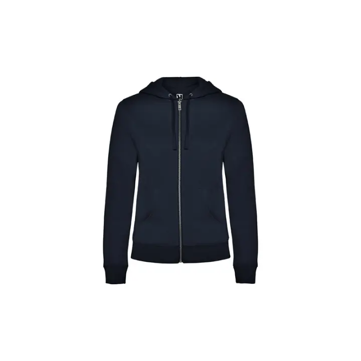 Sudadera casual de mujer con capucha forrada y cremallera metálica VELETA ROLY - 1