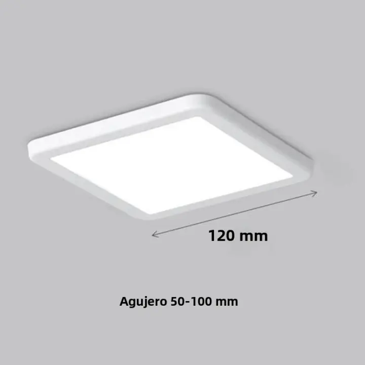 Luz De Techo LED Panel Ultrafina Ajustable 50mm-200mm Corte De Agujero Luz De Panel Interior AC85-265V Fuente De Luz LED Material Aluminio - 1