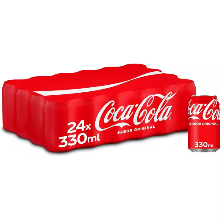 Coca-Cola Sabor Original - Refresco de cola - Pack de 24 latas 330 ml - 1
