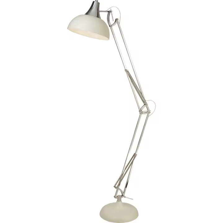 Blanco Acero Goliat Contemporáneo Plantación Cromo 1 Luz E27 - 1
