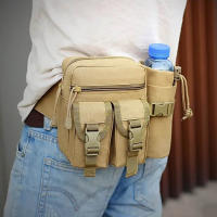 Bolsa De Cintura Táctica Para Hombres Bolsa De Teléfono Y Botella De Agua De Nylon Para Deportes Al Aire Libre Caza Escalada Camping - details 1