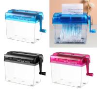Mini Trituradora Manual De Papel A4 Máquina De Corte De Recibos Estación De Oficina Y Enseñanza Suministros Portátil Para El Hogar Y Escuela - details 1