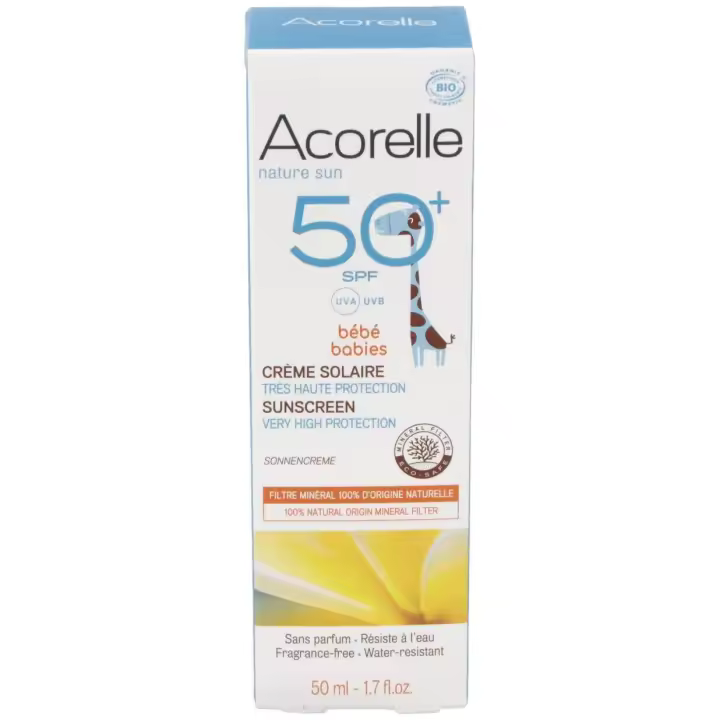 Acorelle Crema Solar Bebé Spf50+ Bio 50Ml - 1