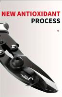 Tijeras Profesionales De Acero Para Metal Trimmer De Hojas De Metal Y PVC Herramienta De Corte Industrial Con Mango De Goma - details 7