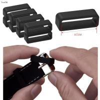 Accesorios De Correa De Reloj De Silicona Negra Anillo De Lazo 12-30mm 4 Piezas Compatible Con Marcas Diferentes Correas De Goma Para Smartwatch - details 0