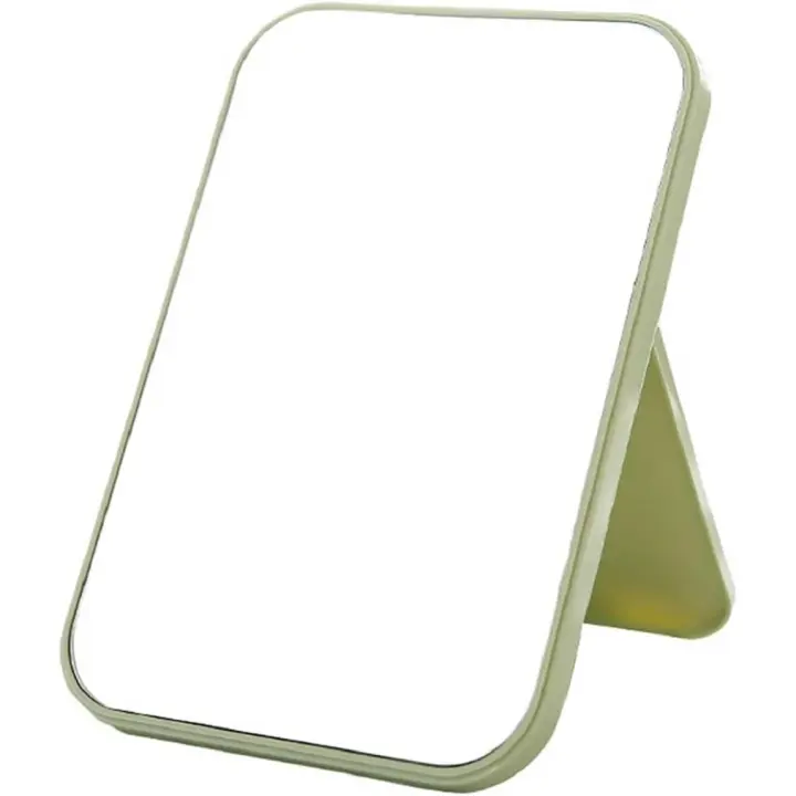 Espejo Super HD Espejo de sobremesa Espejo plegable Espejo de maquillaje diseñado con soporte Espejo de mano/mano libre - verde - 1