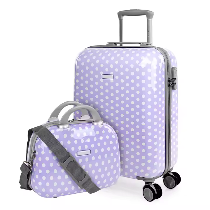Itaca - Juego Maletas De Viaje Cabina - Maleta Cabina Niña 55X40x20 - Maleta Niña De Cabina Con 4 Ruedas - Maletas Infantiles - Trolley Infantil De Mano - Maletas De Viaje Infantiles Con Candado 702450B - 1