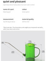 Botella De Riego De Acero Inoxidable Con Cuello Largo Para Plantas Herramienta De Jardinería Grande Canasto Doméstico - details 2