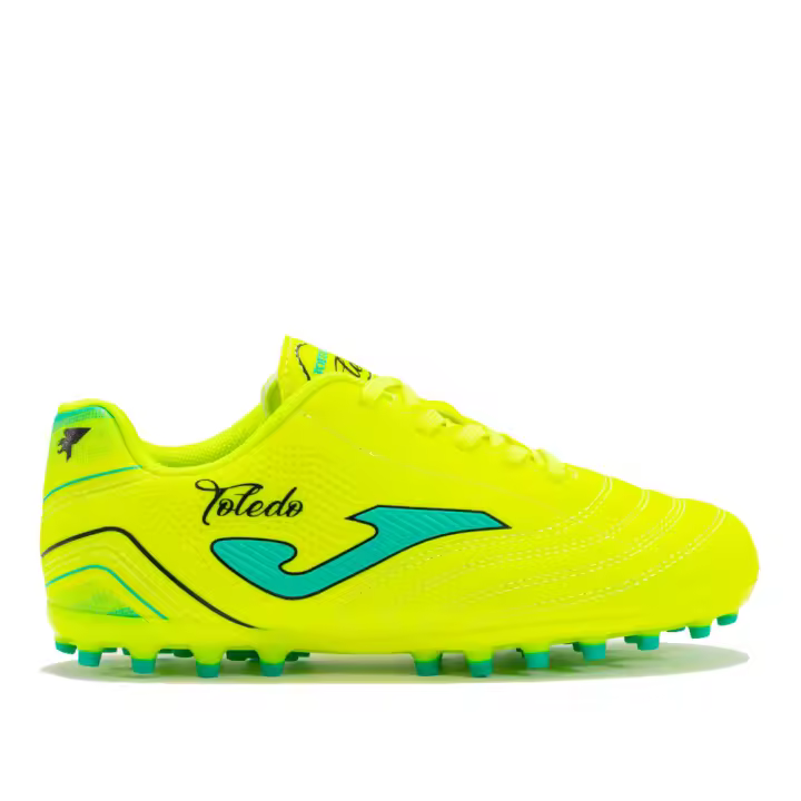 Zapatillas fútbol Joma Toledo Jr 2411 Amarillo Flúor Artificial Grass TOJW2411AG - 1