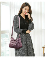 Nueva Bolso De Hombro Para Mujer En Cuero Lavado Gran Capacidad Bolso Transversal Suave Estilo Coreano Para Damas De Mediana Edad - details 10